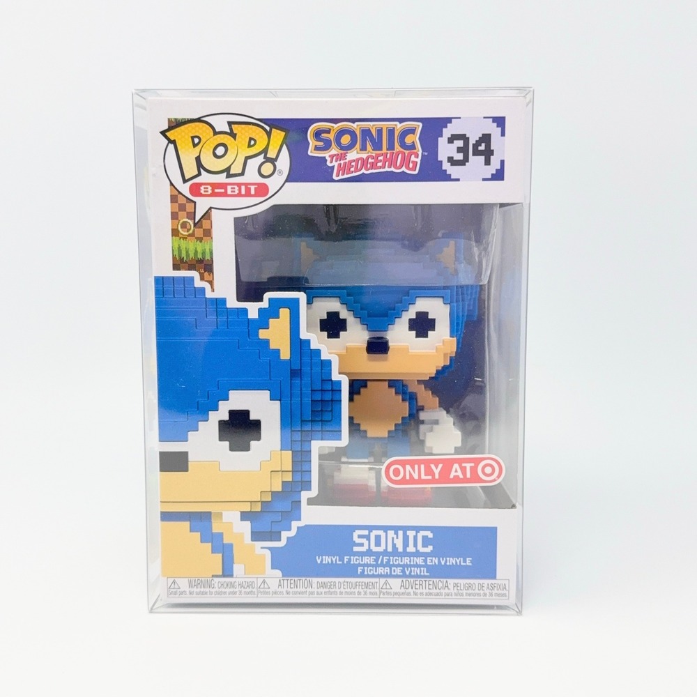 Funko Pop 8-Bit Sonic the Hedgehog 34 Target Exclusive Vinyl Figure with Case